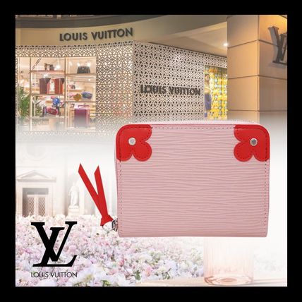 Louis Vuitton EPI Flower Patterns Leather Long Wallet Small Wallet Coin Cases 