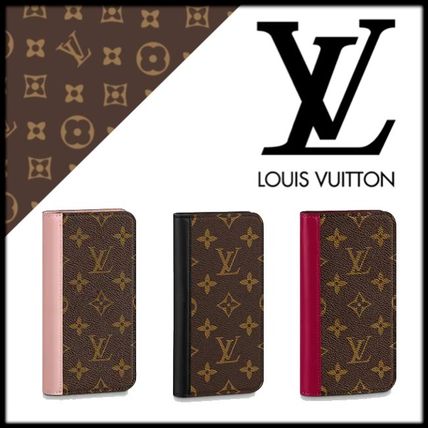 Louis Vuitton 2020 21AW Monogram Leather iPhone XS Max Smart Phone Cases M68691 M68690  M68692 