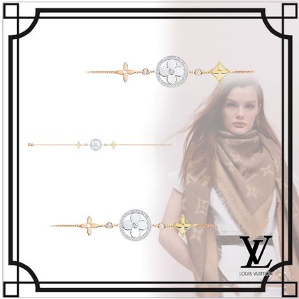 Louis Vuitton 2020 SS Casual Style Flower Chain Party Style 18K Gold Elegant Style Q95443 