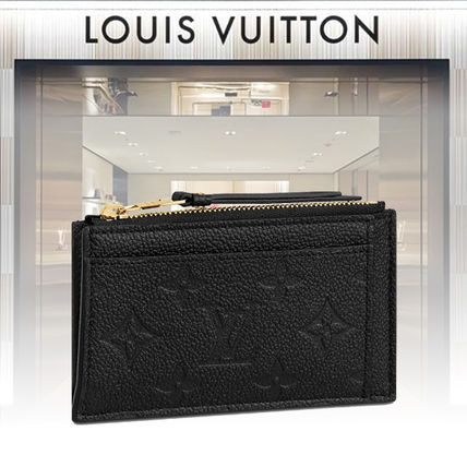 Louis Vuitton MONOGRAM EMPREINTE Monogram Leather Long Wallet Coin Cases 