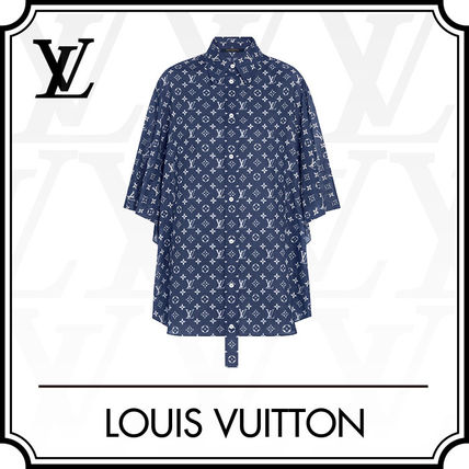 Louis Vuitton 2020 SS Monogram Cropped Cotton Medium Short Sleeves Logo 1A7SJS 