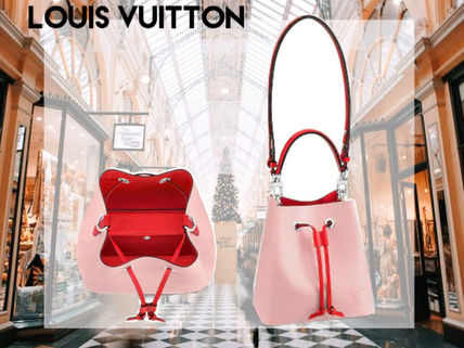 Louis Vuitton NEONOE 2WAY Leather Crossbody Logo Shoulder Bags M53609 