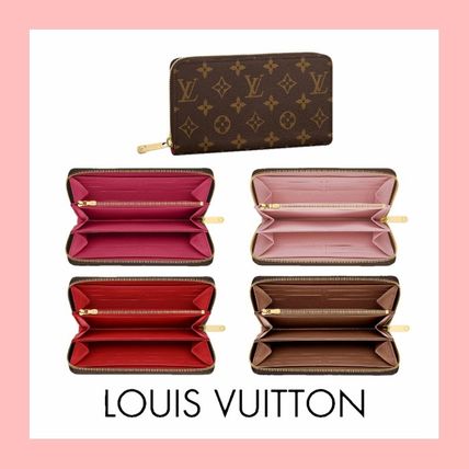 Louis Vuitton ZIPPY WALLET Monogram Canvas Leather Long Wallet Logo Long Wallets M42616 M41896 M41894 M41895 