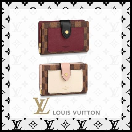 Louis Vuitton 2020 21AW Monogram Unisex Street Style Leather Logo Folding Wallets N60381 N60380 
