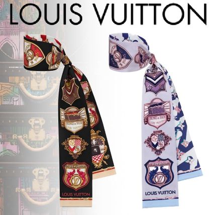 Louis Vuitton Monogram Casual Style Silk Office Style Elegant Style Logo 