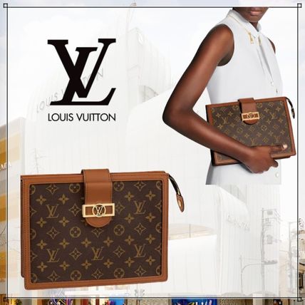 Louis Vuitton Monogram Leather Clutches M69184 