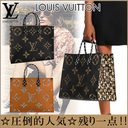 Louis Vuitton 2020 SS Casual Style A4 2WAY Leather Office Style Totes M44674 