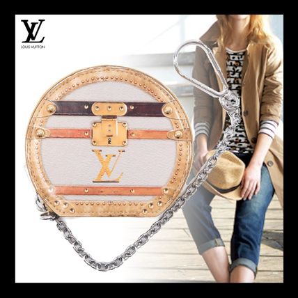 Louis Vuitton Unisex Logo Coin Cases 