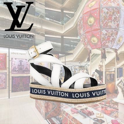 Louis Vuitton Boundary Flatform Sandal 1A63U5 