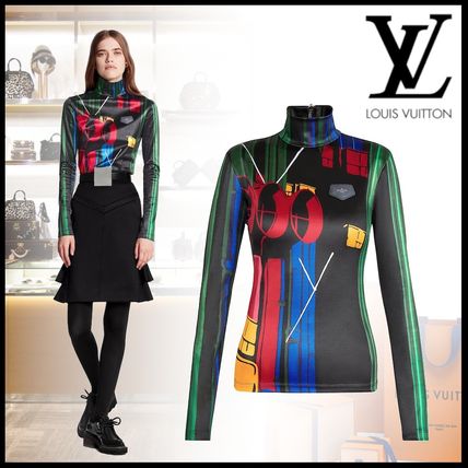 Louis Vuitton 2019 20AW Nylon Long Sleeves Medium Long Sleeve T shirt Logo 1A5RI4 1A5RI3 1A5RI2 