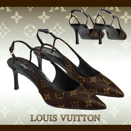 Louis Vuitton MONOGRAM Cherie Slingback Pump 1A5BPP 