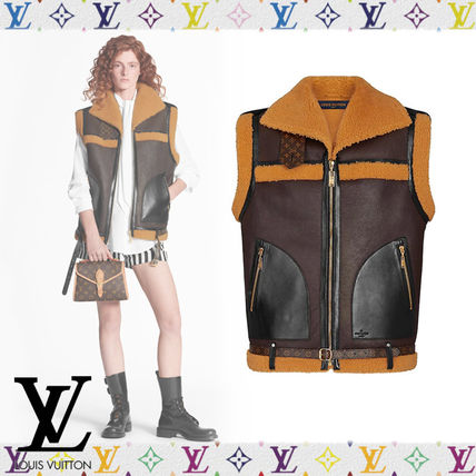 Louis Vuitton 2020 SS Shearling Aviator Gilet 1A60L2 