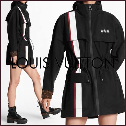 Louis Vuitton MONOGRAM 2020 SS Monogram Nylon Blended Fabrics Bi color Long Sleeves Plain 1A68G2 