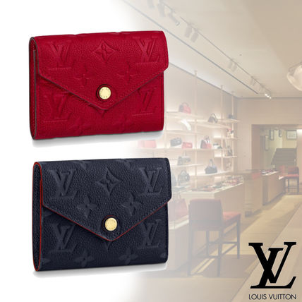 Louis Vuitton MONOGRAM EMPREINTE 2020 SS Monogram Unisex Street Style Leather Folding Wallet M63701 M64577 