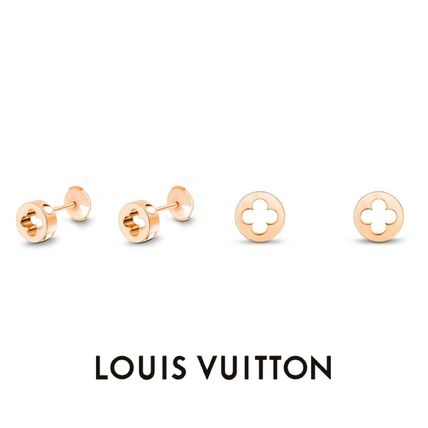 Louis Vuitton MONOGRAM 2020 SS Party Style 18K Gold Office Style Elegant Style Earrings Q96579 