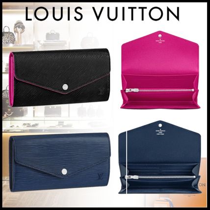 Louis Vuitton EPI Unisex Plain Leather Folding Wallet Long Wallets M64322 M60585 