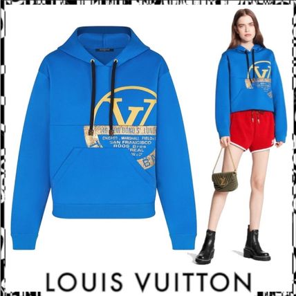 Louis Vuitton 2020 21AW Short Street Style Long Sleeves Plain Cotton Logo Cropped 1A83NG 