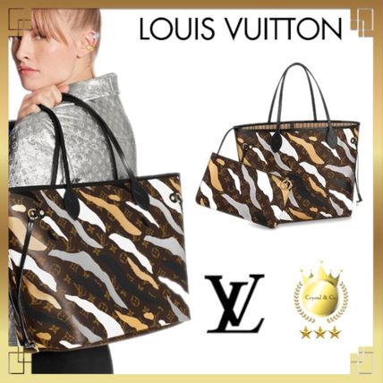 Louis Vuitton NEVERFULL 2020 SS Camouflage Monogram Casual Style Canvas Street Style 