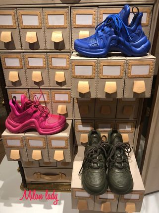 Louis Vuitton Street Style Low Top Sneakers 