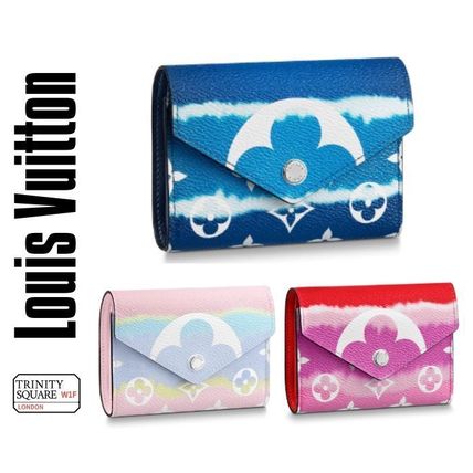 Louis Vuitton 2020 SS Monogram Canvas Tie dye Leather Folding Wallet 