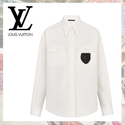 Louis Vuitton 2019 20AW Nylon Blended Fabrics Long Sleeves Plain Elegant Style Logo 1A5M3J 