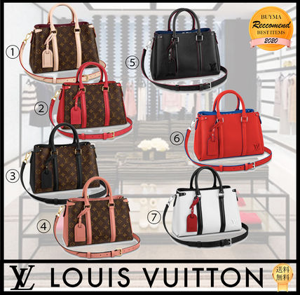 Louis Vuitton MONOGRAM Leather Office Style Elegant Style Formal Style Handbags 