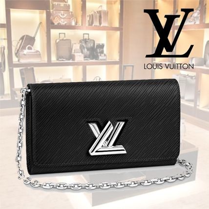 Louis Vuitton EPI Chain Plain Leather Crossbody Shoulder Bags M62038 