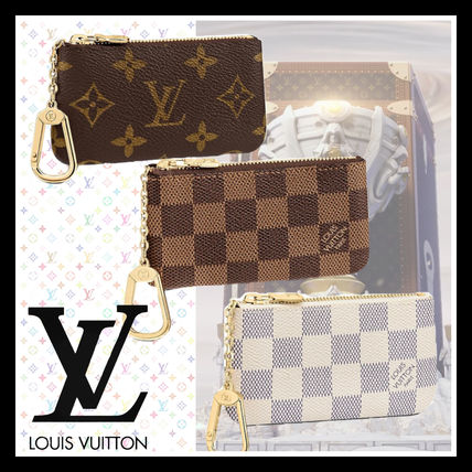 Louis Vuitton MONOGRAM 2019 SS Monogram Leather Small Wallet Coin Cases 
