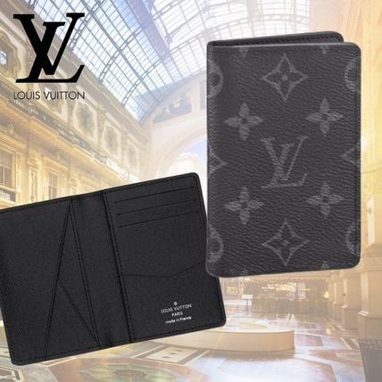 Louis Vuitton MONOGRAM Monogram Unisex Street Style Plain Leather Folding Wallet M61696 