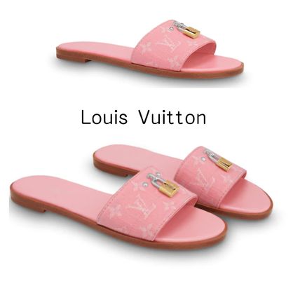 Louis Vuitton MONOGRAM Monogram Open Toe Casual Style Bi color Shower Shoes 1A68FH 