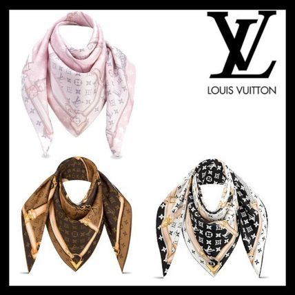 Louis Vuitton Silk Knit  Fur Scarves M78666 M78667 M70638 