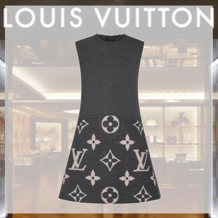 Louis Vuitton 2020 21AW Monogram Casual Style A line Wool Sleeveless Elegant Style 1A82LF 1A82LE 1A82LD 1A82LC 1A82LB 