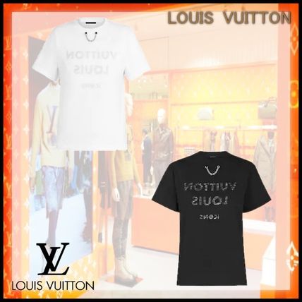 Louis Vuitton Crew Neck Unisex Short Sleeves Logo T Shirts 1A61L8 1A5TRO 