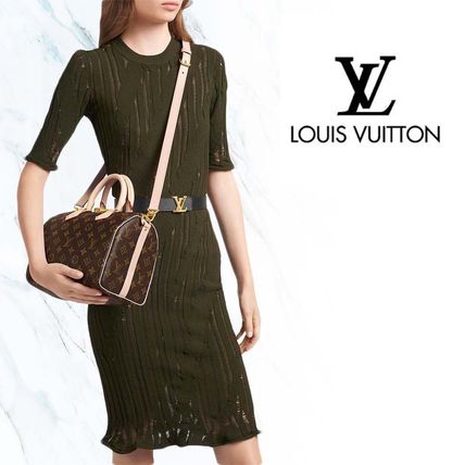 Louis Vuitton SPEEDY Monogram Casual Style 2WAY Leather Elegant Style Crossbody 