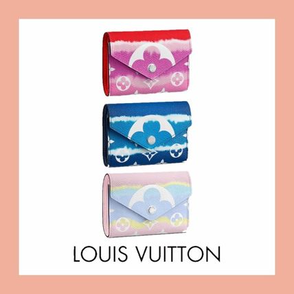 Louis Vuitton 2020 SS Monogram Canvas Tie dye Leather Folding Wallet Small Wallet M69113 M69112 M68842 