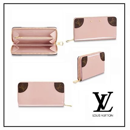 Louis Vuitton Monogram Canvas Plain Leather Long Wallet Long Wallets 