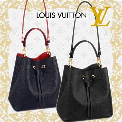 Louis Vuitton NEONOE Monogram 2WAY Leather Crossbody Handbags 