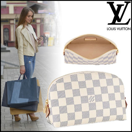 Louis Vuitton 2020 SS Leather Logo Pouches  Cosmetic Bags N60024 