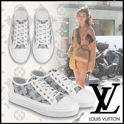 Louis Vuitton 2020 SS Monogram Round Toe Rubber Sole Casual Style Street Style 1A87EU 
