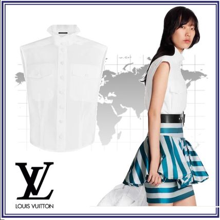 Louis Vuitton 2020 Cruise Sleeveless Plain Cotton Tanks  Camisoles 