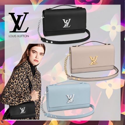 Louis Vuitton LOCKME 2020 21AW Casual Style Calfskin Bag in Bag 2WAY Chain Plain Leather 