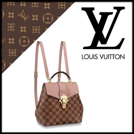 Louis Vuitton CLAPTON 2020 21AW Canvas Leather Elegant Style Backpacks N42262 