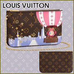 Louis Vuitton MONOGRAM Double Zip Pochette M68486 