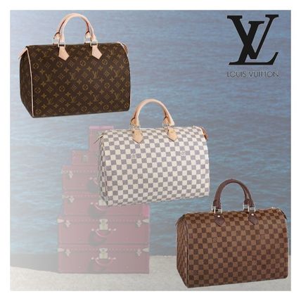 Louis Vuitton SPEEDY Monogram Casual Style Canvas Leather Elegant Style Logo N41370 N41364 M41108 