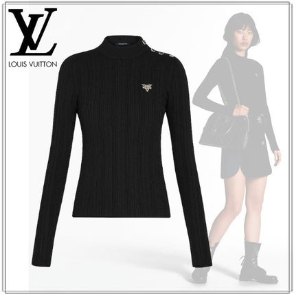 Louis Vuitton 2020 21AW Casual Style Cashmere Long Sleeves Plain Logo Cashmere 1A638H1A638I1A638J1A638k1A638L 