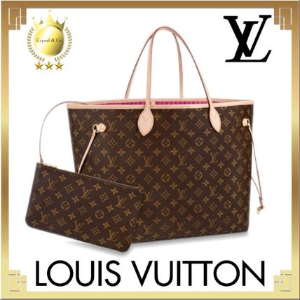 Louis Vuitton NEVERFULL 2020 SS Other Plaid Patterns Monogram Casual Style Canvas Bag in Bag 