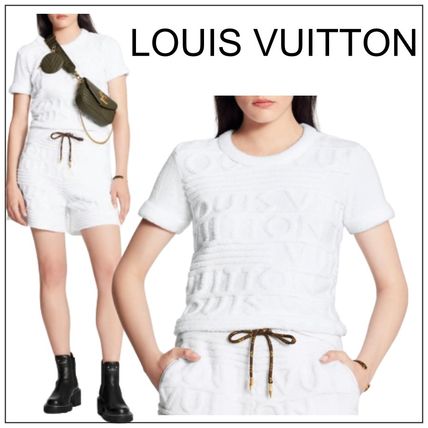 Louis Vuitton 2020 SS Crew Neck Blended Fabrics Plain T Shirts 1A83DI 