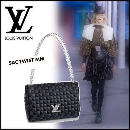 Louis Vuitton TWIST 2019 20AW Canvas 2WAY Elegant Style Crossbody Logo Shoulder Bags 