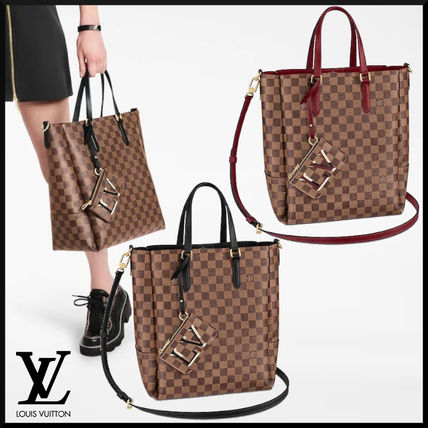 Louis Vuitton DAMIER 2019 20AW Casual Style 2WAY Leather Office Style Elegant Style N60294 N60293 