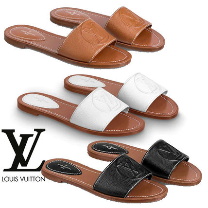 Louis Vuitton Open Toe Casual Style Street Style Plain Leather 1A8750 1A8746 1A873C 